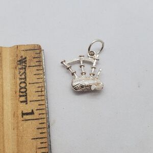 Sterling Silver Bagpipe Charm or Pendant